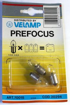 Prefocus  Birne / 3,6 V / 0,5 A / VE mit 3 Stk